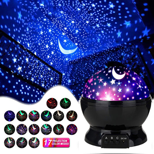 Projector Night Light Rotating Sky